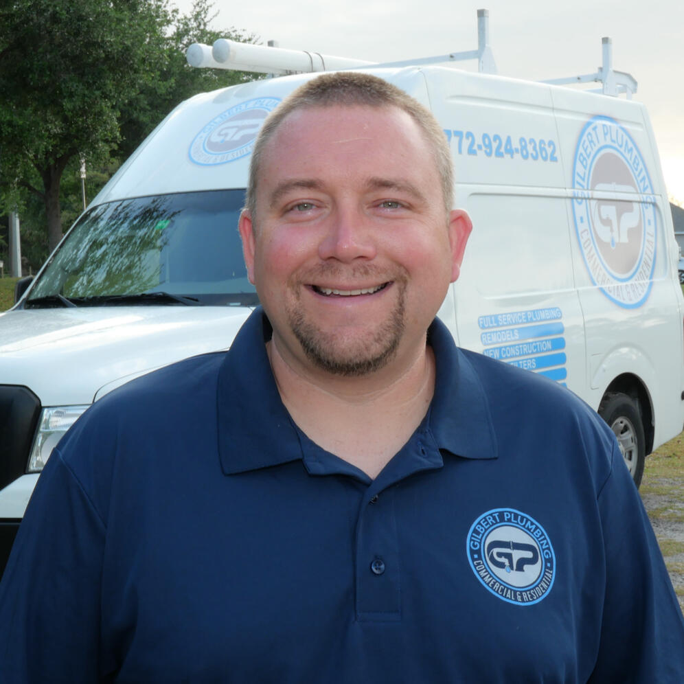 Luke Gilbert, owner and master plumber of Gilbert Plumbing Co, Port St Lucie FL